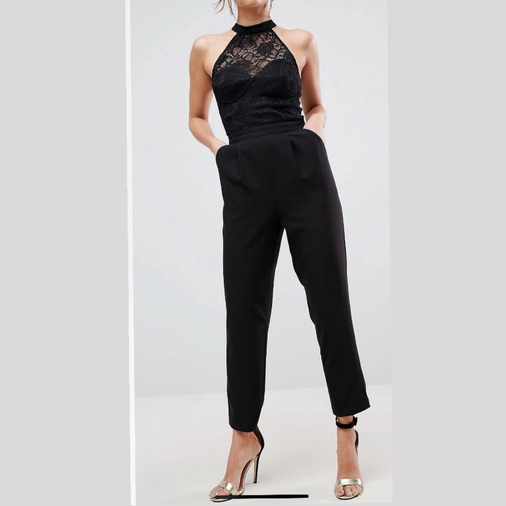 ASOS lace to jumpsuit with pockets